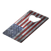 Flagge des Staat-Kreditkarte-Flaschen-Öffners Kreditkartenflaschenöffner (Rückseite Schrägansicht)