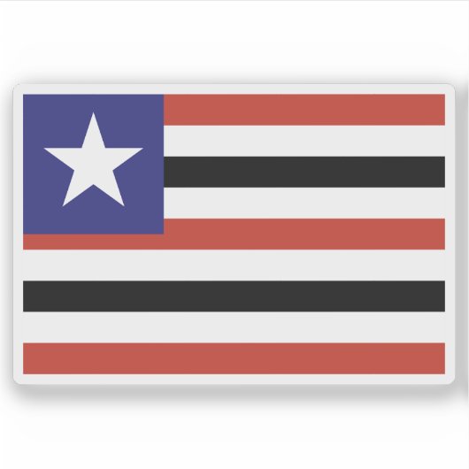 Flagge des Staat Maranhão, Brasilien Aufkleber (Vorderseite)