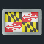 Flagge des Staat Maryland Rechteckige Gürtelschnalle<br><div class="desc">Flagge des Staat Maryland</div>