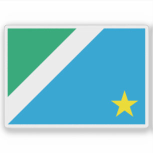 Flagge des Staat Mato Grosso do Sul, Brasilien Aufkleber