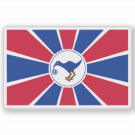 Flagge des Staat Melekeok, Palau Aufkleber