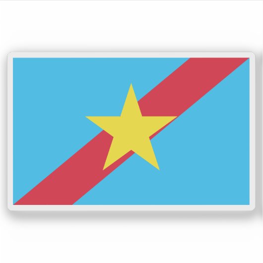Flagge des Staat Ngaraard, Palau Aufkleber (Vorderseite)