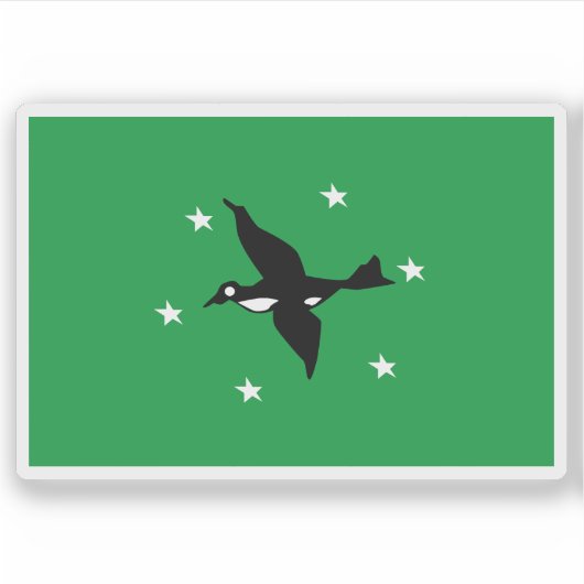 Flagge des Staat Ngchesar, Palau Aufkleber (Vorderseite)