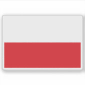 Flagge des Staat Oberösterreich Aufkleber (Vorderseite)