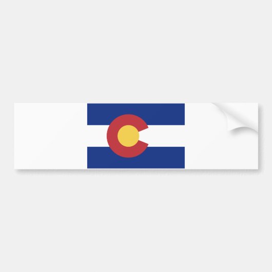 Flagge des Staat von Colorado Autoaufkleber (Vorne)