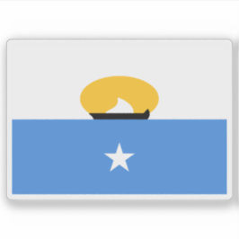 Flagge des Staat von Maakhir, Somalia (2007-2008) Aufkleber