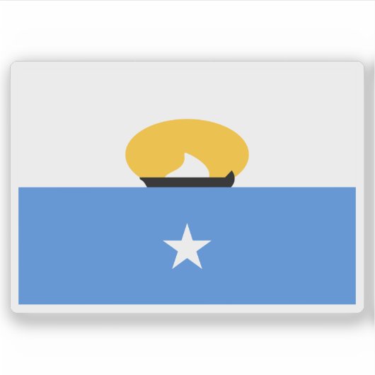 Flagge des Staat von Maakhir, Somalia (2007-2008) Aufkleber (Vorderseite)