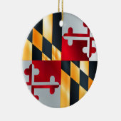Flagge des Staat von Maryland Keramik Ornament (Rechts)