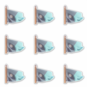 Flagge des Staat von Minnesota (Ankunft) Aufkleber