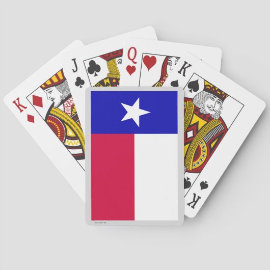 Flagge des Staat von Texas Spielkarten (Rückseite)