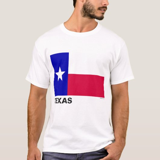 Flagge des Staat von Texas T-Shirt (Vorderseite)