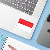 Flagge des Staat Wien, Österreich Aufkleber (Laptop mit iPhone)