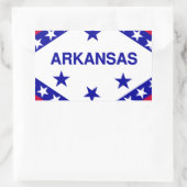 Flagge des Staates Arkansas Rechteckiger Aufkleber (Tasche)