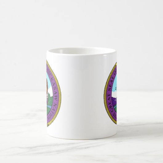 Flagge des Staates Chickasaw Kaffeetasse (Mittel)
