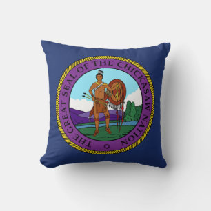 Flagge des Staates Chickasaw Kissen
