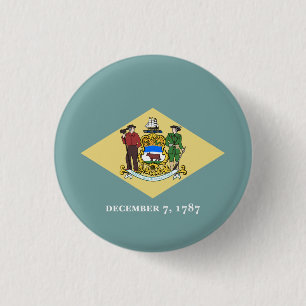 Flagge des Staates Delaware Button