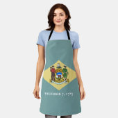 Flagge des Staates Delaware Schürze (Getragen)