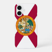Flagge des Staates Florida iPhone 16 Hülle (Rückseite)