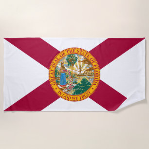 Flagge des Staates Florida Strandtuch
