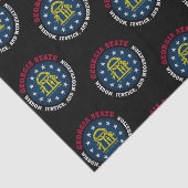 FLAGGE DES STAATES GEORGIA PEACH SEIDENPAPIER (Ausschnitt)