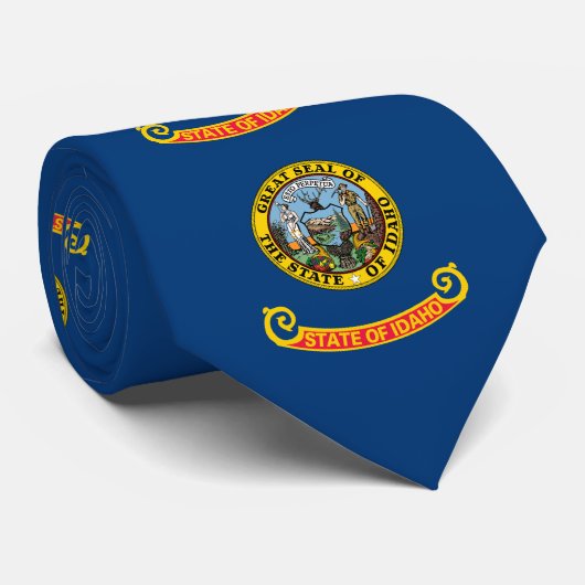 Flagge des Staates Idaho Krawatte (Gerollt)