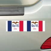 Flagge des Staates Iowa Autoaufkleber (Auf Auto)