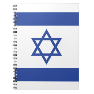 Flagge des Staates Israel, Davidstern Judentum jüd Notizblock