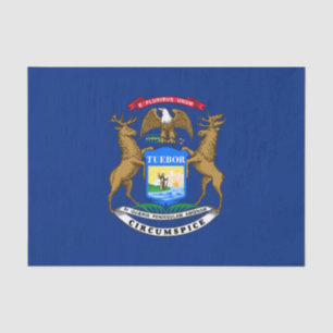 Flagge des Staates Michigan Seidenpapier