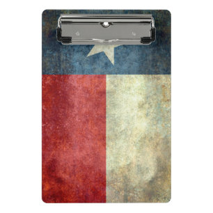 Flagge des Staates Texas Mini Klemmbrett