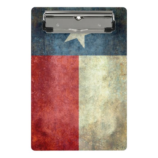 Flagge des Staates Texas Mini Klemmbrett (Vorderseite)