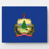Flagge des Staates Vermont Fotoplatte (Vorderseite)