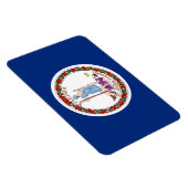 Flagge des Staates Virginia Magnet (Rechte Seite)
