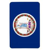 Flagge des Staates Virginia Magnet (Vertikal)