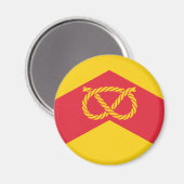 Flagge des Staffordshire Magnet (Vorderseite/Rückseite)