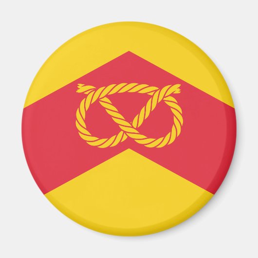 Flagge des Staffordshire Magnet (Vorne)
