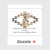 Flagge des Stamms Muwekma Ohlone, USA Aufkleber (Blatt)