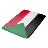 Flagge des Sudan Badematte (Schrägansicht)