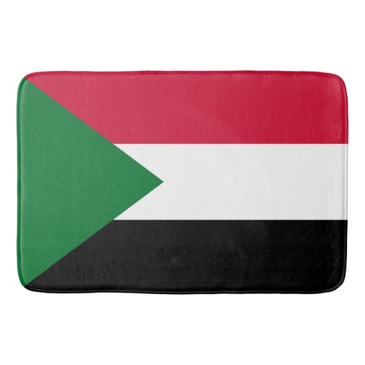 Flagge des Sudan Badematte (Vorderseite)