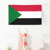 Flagge des Sudan Banner (Insitu)
