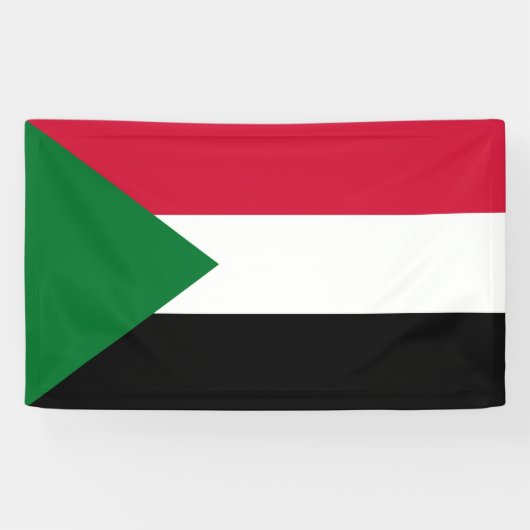 Flagge des Sudan Banner (Horizontal)