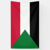 Flagge des Sudan Banner (Vertikal)