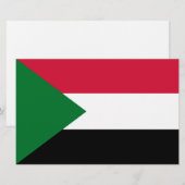 Flagge des Sudan Briefpapier (Vorne/Hinten)