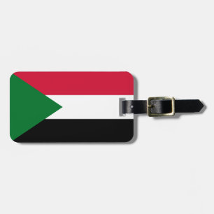 Flagge des Sudan Gepäckanhänger