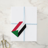 Flagge des Sudan Geschenkanhänger (Mit Garn)