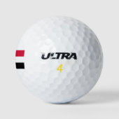 Flagge des Sudan Golfball (Logo)