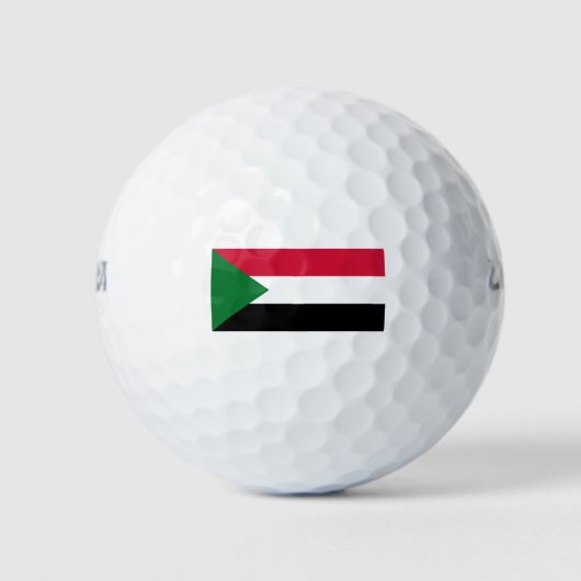 Flagge des Sudan Golfball (Vorderseite)