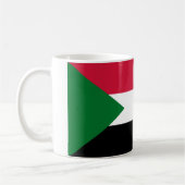 Flagge des Sudan Kaffeetasse (Links)