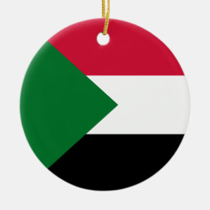 Flagge des Sudan Keramik Ornament