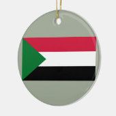 Flagge des Sudan Keramik Ornament (Links)