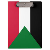 Flagge des Sudan Klemmbrett (Vorderseite)